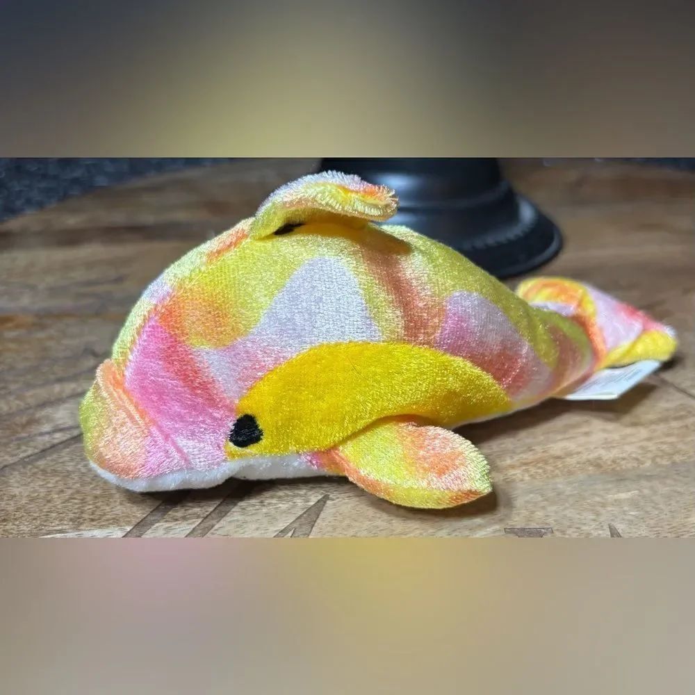 Fiesta Pink Orange Dolphin Plush Toy EPC